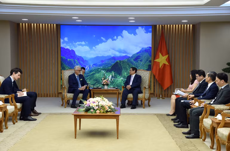 Quang cảnh buổi tiếp. (Ảnh: Trần Hải) Quang cảnh buổi tiếp. (Ảnh: Trần Hải)