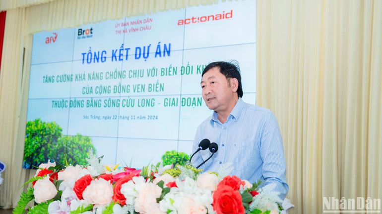 Ông Trần Văn Khiêm, Phó Giám đốc Sở Nông nghiệp và Phát triển nông thôn tỉnh Sóc Trăng khẳng định hiệu quả từ dự án.