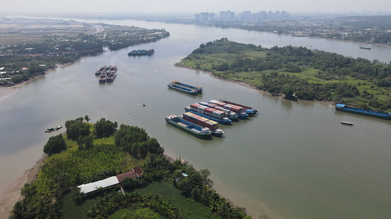 Khu vực xảy ra vụ tai nạn nhìn từ trên cao.