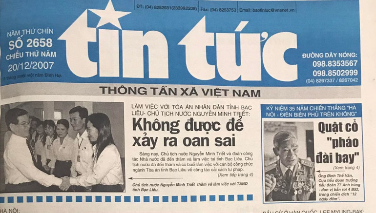 Báo Tin tức luôn là một tờ báo đáng tin cậy với độc giả.