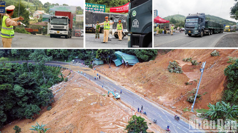 Toàn cảnh vụ sạt lở khiến 3 chiến sĩ cảnh sát tử vong tại Bảo Lộc, Lâm Đồng.