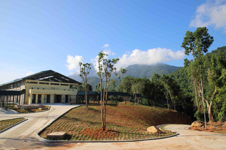 Trung tâm Cứu hộ gấu Việt Nam cơ sở Bạch Mã. Đây là ngôi nhà mới của hai chú gấu được cứu hộ từ Phúc Thọ, Hà Nội.