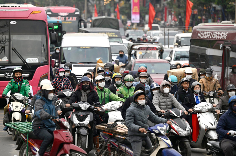 Nhiều tài xế quyết định tắt app để về quê đón Tết cùng gia đình. (Ảnh: Thành Đạt)