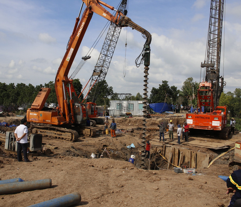 Hiện trường vụ giải cứu chiều 3/1.