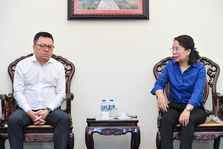 Quang cảnh buổi làm việc. (Ảnh: THÀNH ĐẠT)