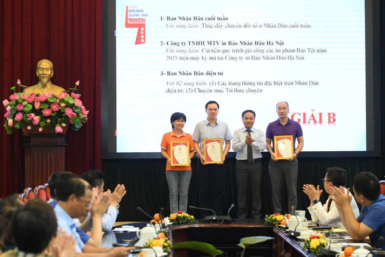 Các nhóm tác giả, đơn vị nhận giải B.