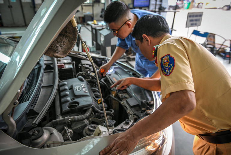 Nhờ sự tăng cường, tiến độ tại các trạm đăng kiểm đã tăng lên đáng kể.