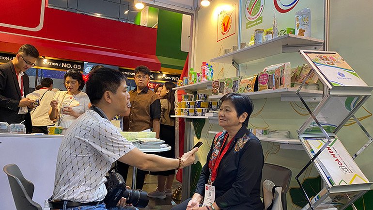 Bà Vũ Kim Anh đánh giá THAIFEX-Anuga Asia 2025 được tổ chức rất chuyên nghiệp.