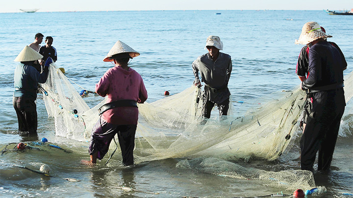 Nghề truyền thống của ngư dân Mân Thái.