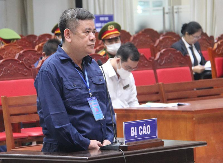 Bị cáo Ngô Văn Thụy tại tòa.