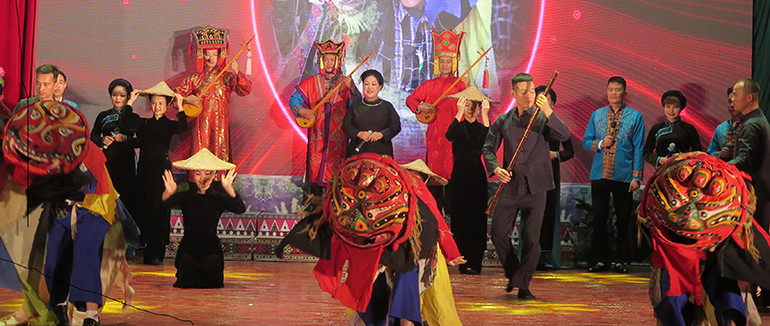 Múa sư tử Mèo của bà con dân tộc Nùng, xã Hải Yến, huyện Cao Lộc (tỉnh Lạng Sơn).