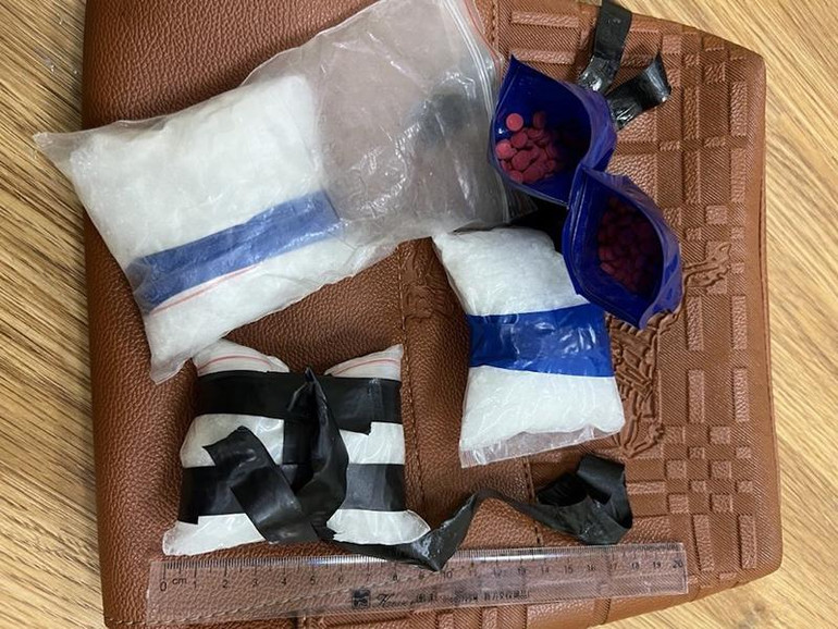 Tang vật của Luân tại cơ quan Công an.