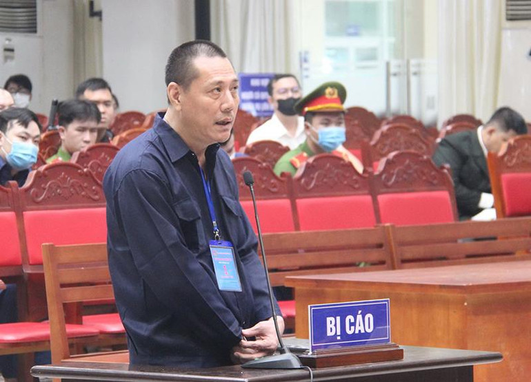 Bị cáo Đào Ngọc Viễn tại tòa.