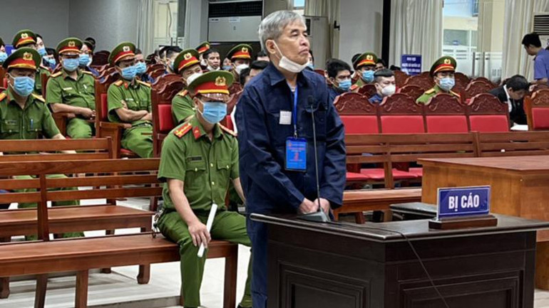 Bị cáo Phan Thanh Hữu tại tòa.