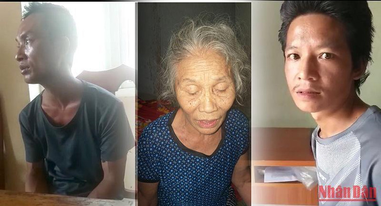 Từ trái sang là các đối tượng: Chang Bờ Hừ, Chang Lò Nu và Lỳ Hà Xá.