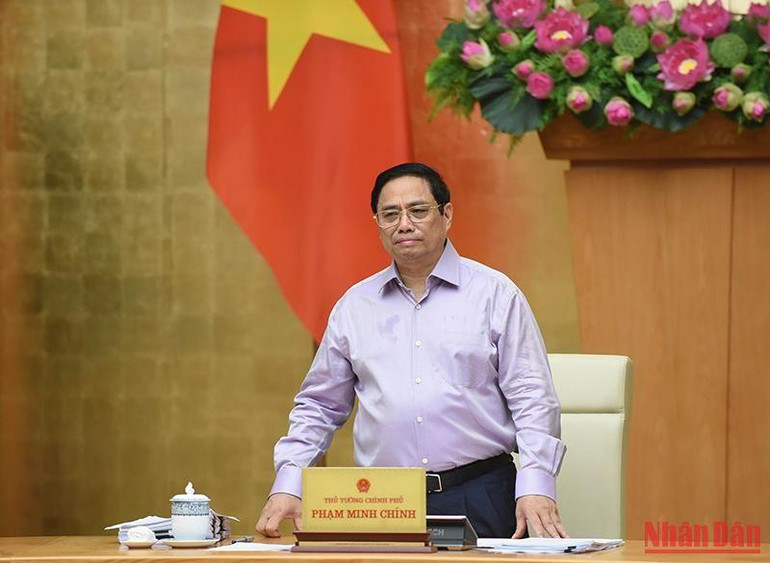 Thủ tướng Phạm Minh Chính phát biểu khai mạc phiên họp.