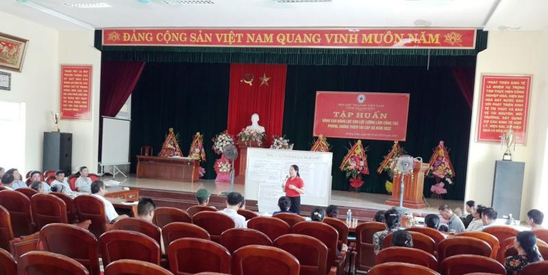 Hội Chữ thập đỏ Thanh Hóa tập huấn, nâng cao năng lực phòng, chống thiên tai cho cán bộ, nhân dân vùng duyên hải.