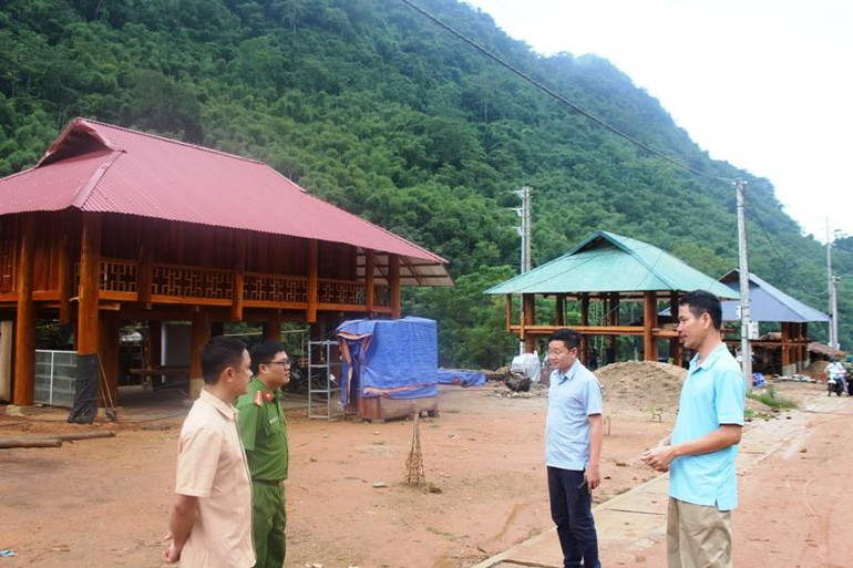 Khu tái định cư cho các hộ dân ở bản Lở, xã Nam Động, huyện Quan Hóa, tỉnh Thanh Hóa.