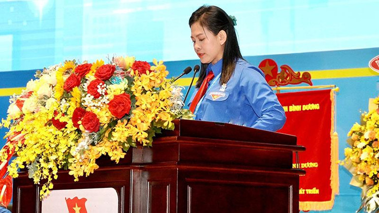 Bí thư Tỉnh Đoàn Bình Dương khóa XI Trần Thị Diễm Trinh.