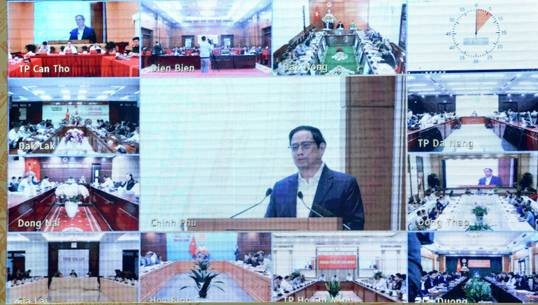 Hội nghị kết nối tới 63 tỉnh, thành phố. Hội nghị kết nối tới 63 tỉnh, thành phố.