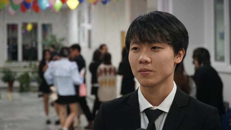 Đơn vị trưởng Lưu học sinh Việt Nam tại RUDN Lê Ngô Minh Phúc chia sẻ với phóng viên.