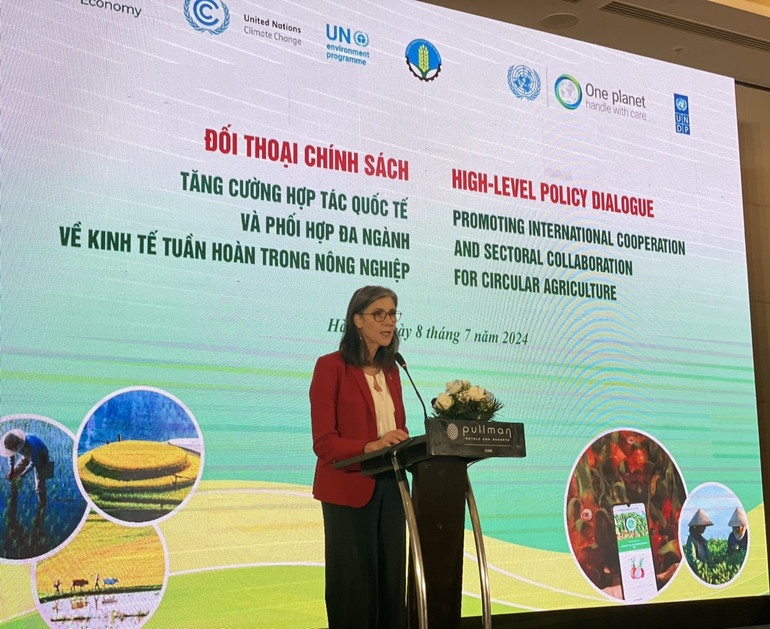 Bà Ramla Khalidi, Trưởng đại diện thường trú UNDP tại Việt Nam phát biểu tại Hội nghị. Bà Ramla Khalidi, Trưởng đại diện thường trú UNDP tại Việt Nam phát biểu tại Hội nghị.