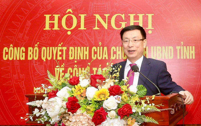 Chủ tịch Ủy ban nhân dân tỉnh Nam Định Phạm Đình Nghị mong muốn các đồng chí nhận nhiệm vụ mới phát huy năng lực, kinh nghiệm công tác, hoàn thành tốt các nhiệm vụ được giao.