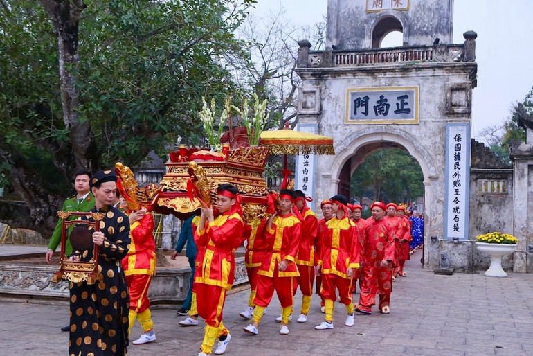 Nghi lễ được thực hiện với ý nghĩa rước hương linh Phật hoàng Trần Nhân Tông từ chùa Phổ Minh sang đền Thiên Trường để bái yết tiên tổ Trần triều.