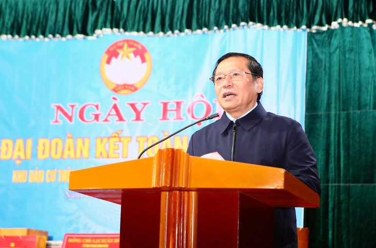 Đồng chí Lại Xuân Môn, Ủy viên Trung ương Đảng, Phó Trưởng Ban Thường trực Ban Tuyên giáo Trung ương phát biểu ý kiến tại Ngày hội. Đồng chí Lại Xuân Môn, Ủy viên Trung ương Đảng, Phó Trưởng Ban Thường trực Ban Tuyên giáo Trung ương phát biểu ý kiến tại Ngày hội.