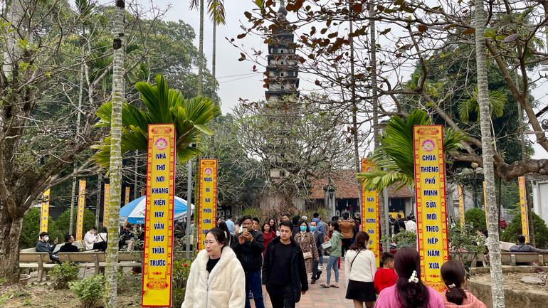 Chùa Phổ Minh, thuộc Di tích quốc gia đặc biệt Đền Trần và chùa Phổ Minh (phường Lộc Vượng, thành phố Nam Định), nơi thờ và lưu giữ bộ 3 pho tượng Trúc Lâm Tam Tổ.