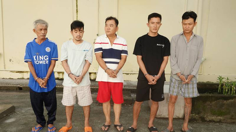 Các đối tượng liên quan vụ án do Võ Hoàng Hiếu cầm đầu.