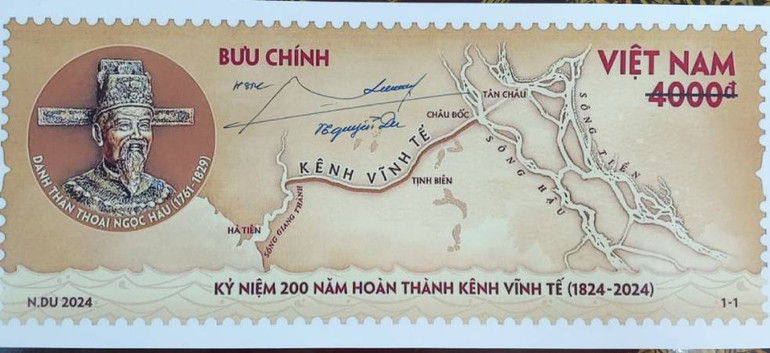 Bộ tem kênh Vĩnh Tế.