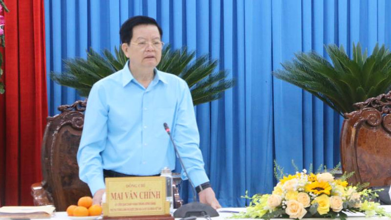 Phó Thủ tướng Mai Văn Chính phát biểu chỉ đạo tại hội nghị.