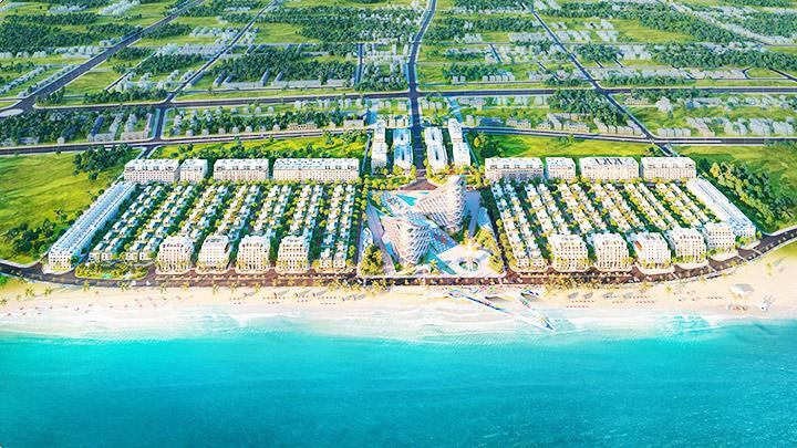 Toàn cảnh Tổ hợp đô thị biển và du lịch nghỉ dưỡng Vlasta - Sầm Sơn (Thanh Hóa).