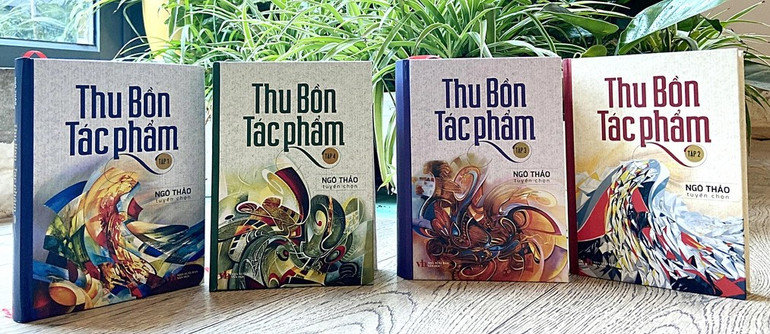 Tuyển tập Thu Bồn gồm bốn tập. Ảnh: HOÀNG HƯƠNG