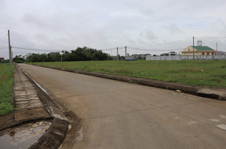 Hạ tầng khu tái định cư di dân giai đoạn 1 đã được hoàn thiện.