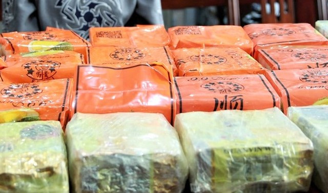 Số ma túy đá bị lực lượng chức năng thu giữ.