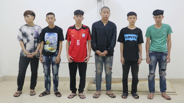 Các đối tượng bị bắt giữ.