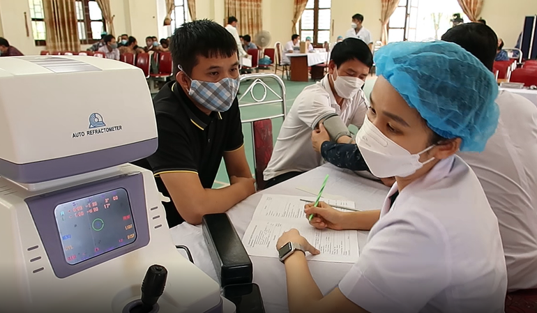 Khám xác định bệnh nghề nghiệp tại Công ty trách nhiệm hữu hạn Châu Tiến.