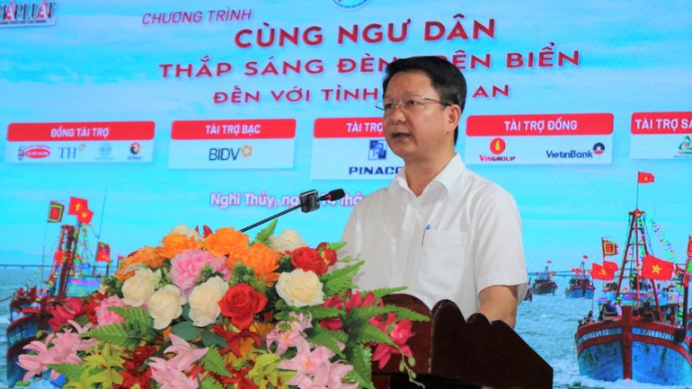 Ông Trần Xuân Học, Phó Giám đốc Sở Nông nghiệp và Môi trường tỉnh Nghệ An phát biểu tại chương trình.