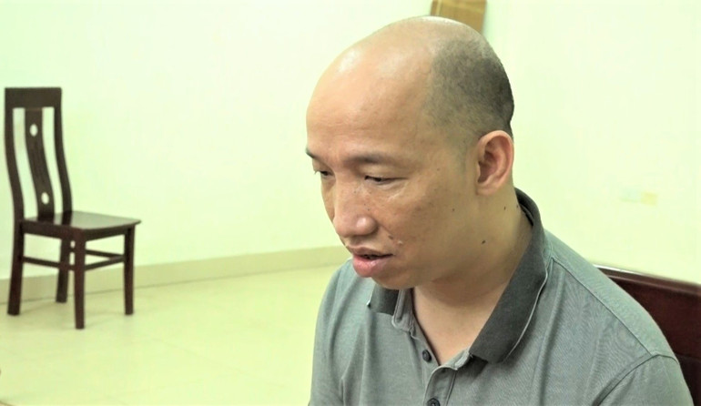 Đối tượng cầm đầu đường dây Hoàng Thế Vinh.