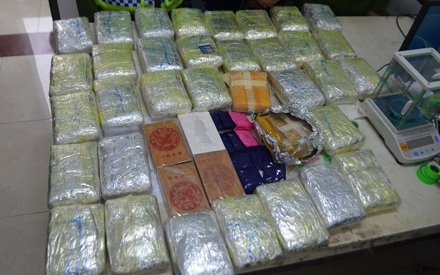 Tang vật trong chuyên án được lực lượng chức năng thu giữ. (Ảnh: CÔNG AN NGHỆ AN)