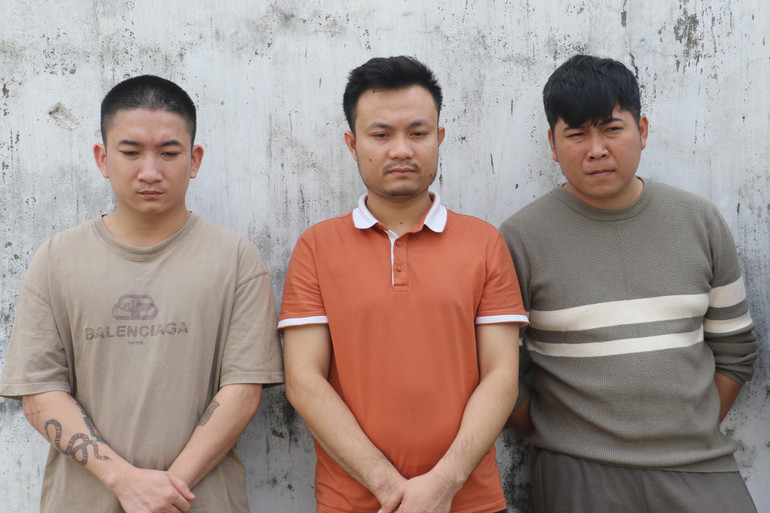 Các đối tượng đại lý tại Nghệ An bị bắt giữ.