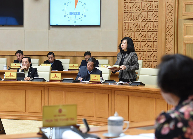 Bộ trưởng Y tế Đào Hồng Lan phát biểu. Bộ trưởng Y tế Đào Hồng Lan phát biểu.