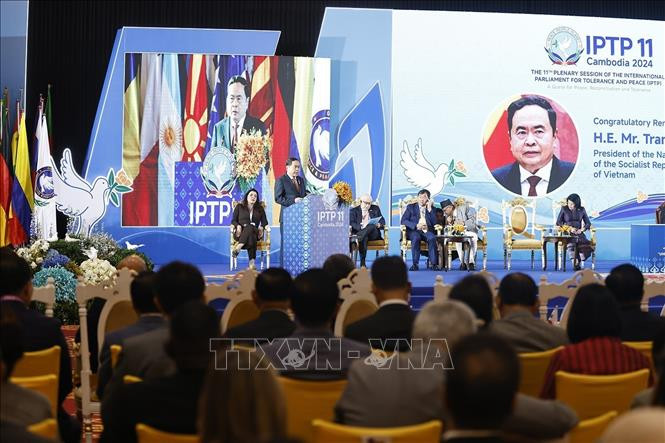 Chủ tịch Quốc hội Trần Thanh Mẫn phát biểu.