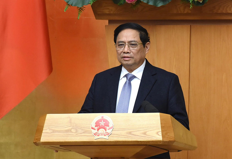 Thủ tướng Phạm Minh Chính phát biểu chỉ đạo. Thủ tướng Phạm Minh Chính phát biểu chỉ đạo.