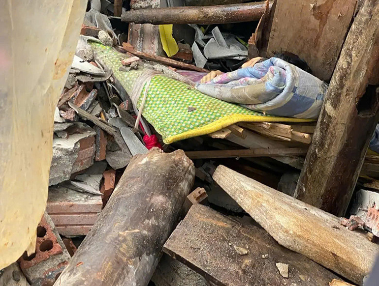 Hiện trường vụ việc.