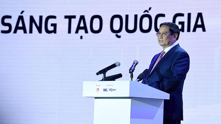 Thủ tướng Phạm Minh Chính phát biểu ý kiến tại sự kiện.