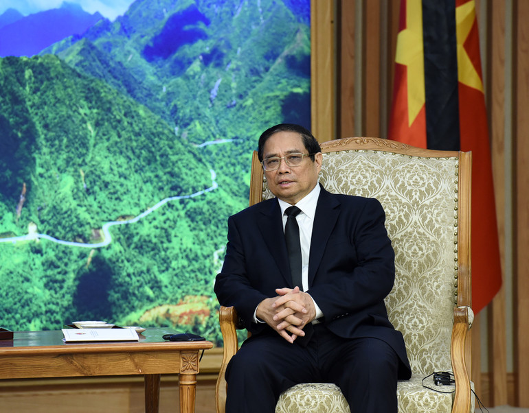 Thủ tướng Phạm Minh Chính phát biểu tại buổi tiếp Phó Thủ tướng Malaysia Fadillah Yusof. Thủ tướng Phạm Minh Chính phát biểu tại buổi tiếp Phó Thủ tướng Malaysia Fadillah Yusof.