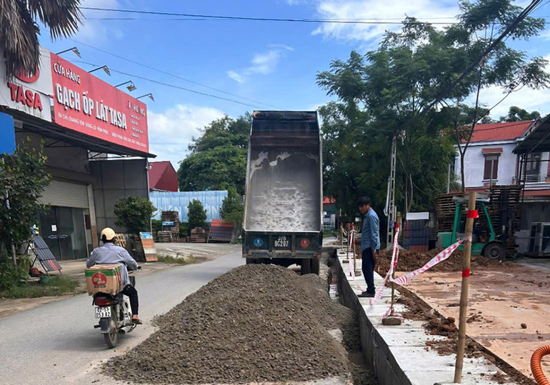 Thi công cải tạo, nâng cấp ĐT.307 kết nối Vĩnh Phúc với tỉnh Tuyên Quang.